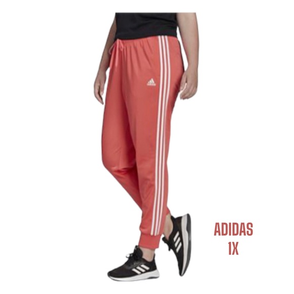 PLUS Womens Adidas Slim Fit Tricot Track Pants 1X NWT - Picture 3 of 6